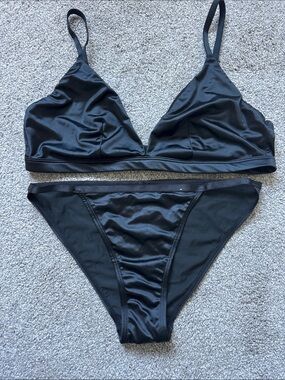 Auden Satin Bralette and Panty Set